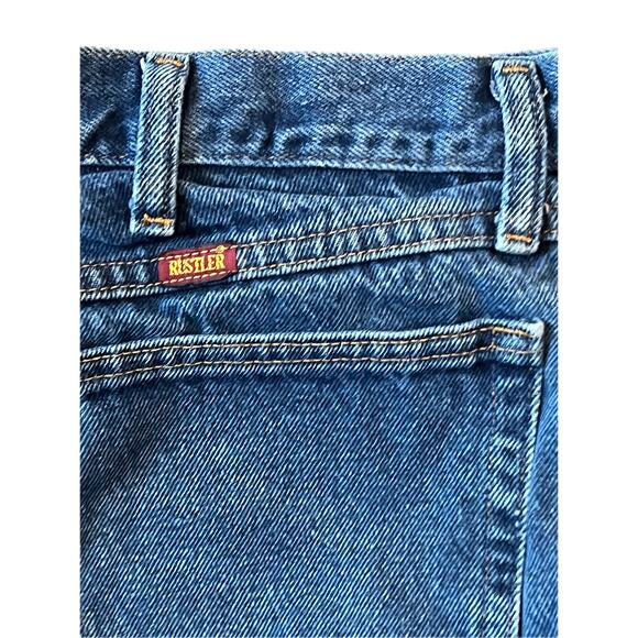 Rustler Straight Fit Blue Jeans 34x34 - Picture 4 of 4